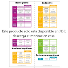 Cargar imagen en el visor de la galería, Flashcards de paraclínicos PDF