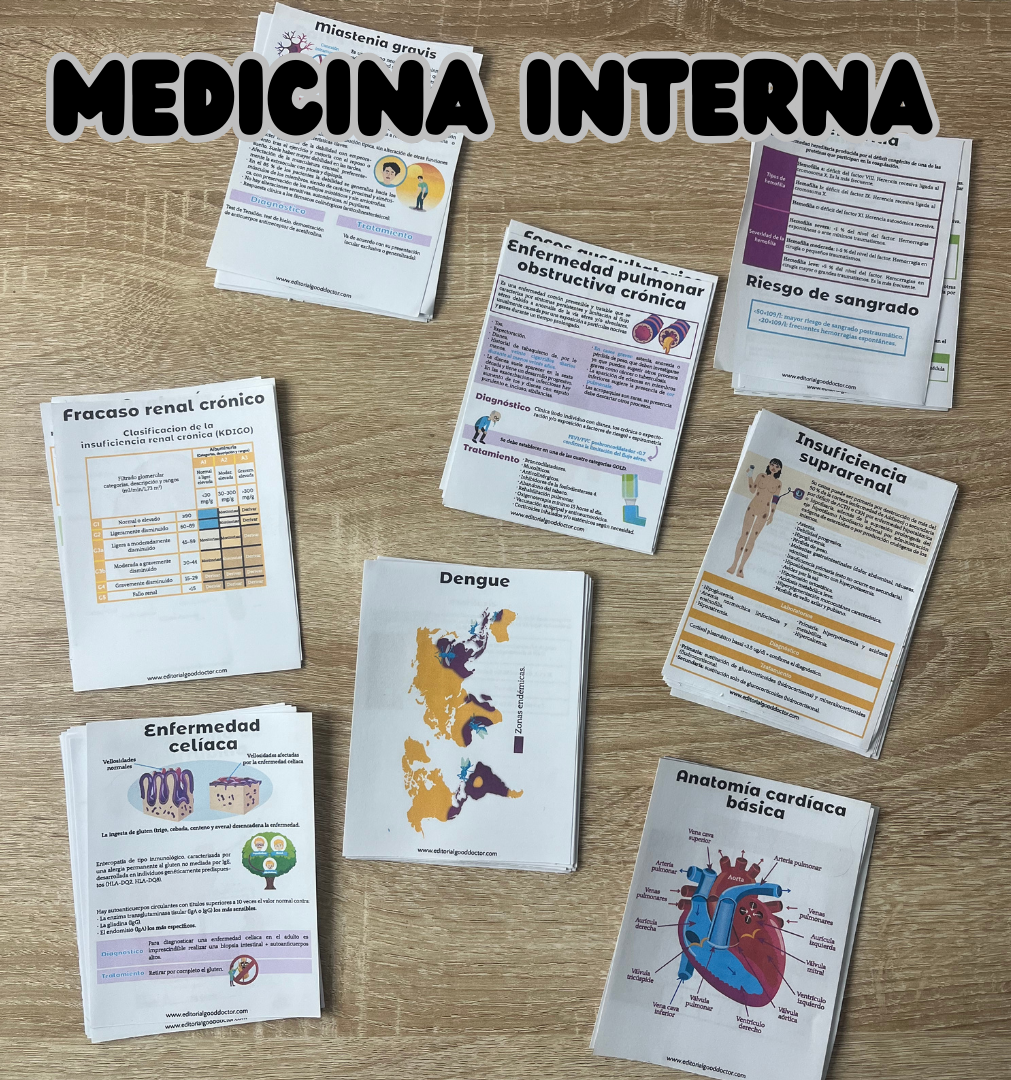 Flashcards de Medicina interna PDF – Editorial Good Doctor COL