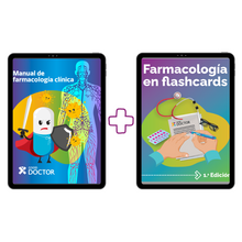 Cargar imagen en el visor de la galería, Farmacología en flashcards (PDF) + Manual de farmacología (PDF)
